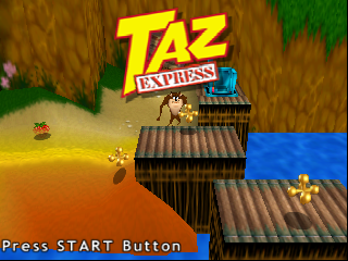 Taz Express title screen for Nintendo 64